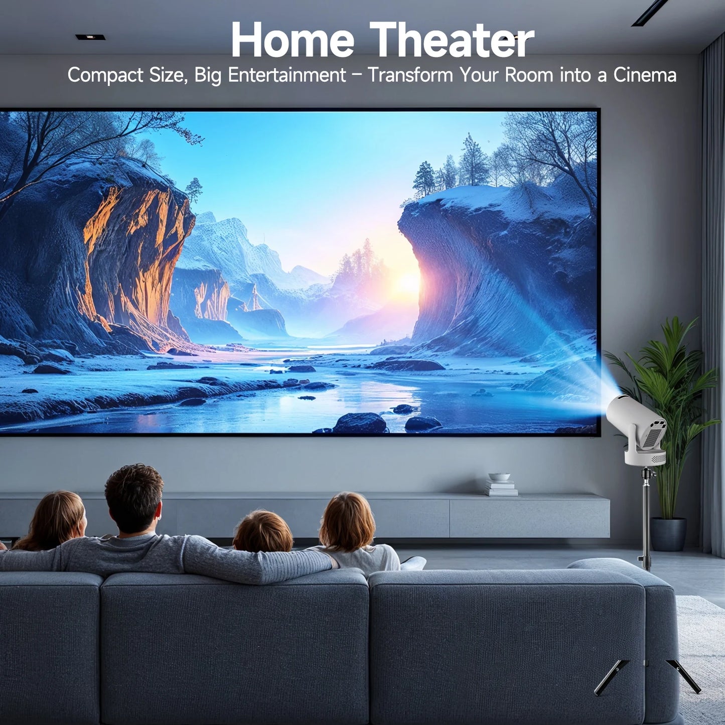 Magcubic HY300 Pro+ Mini Projector – 4K Support, WiFi6, Android 11, Portable Home Cinema