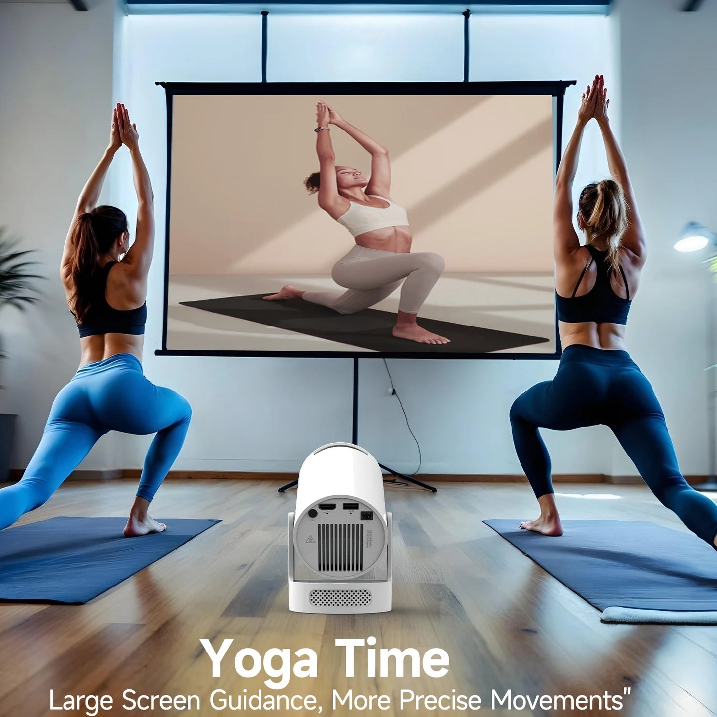 Magcubic HY300 Pro+ Mini Projector – 4K Support, WiFi6, Android 11, Portable Home Cinema